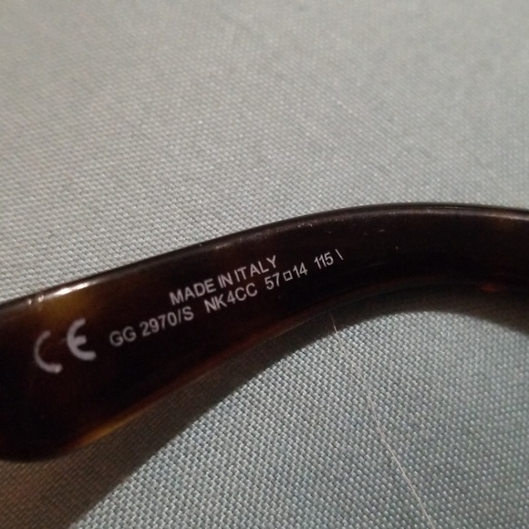 GUCCI women's brown horsebit bamboo sunglasses - Picture 6 of 6